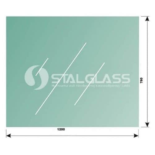 Szkło niehartowane laminowane VSG 44.2 o wymiarach 1200x750 mm