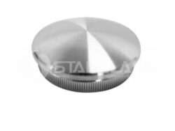 Zaślepka wypukła wbijana w rurę 42,4x2mm, AISI 304 -szlif