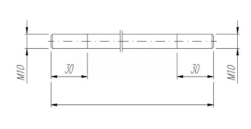 Cięgno 1200mm, stal nierdzewna AISI304, szlif