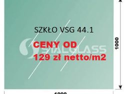 Szkło laminowane VSG 44.1 format prosty 1000x1000mm