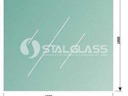 Szkło laminowane(VSG) hartowane(ESG) 66.2, 1x1m, krawę. szlif
