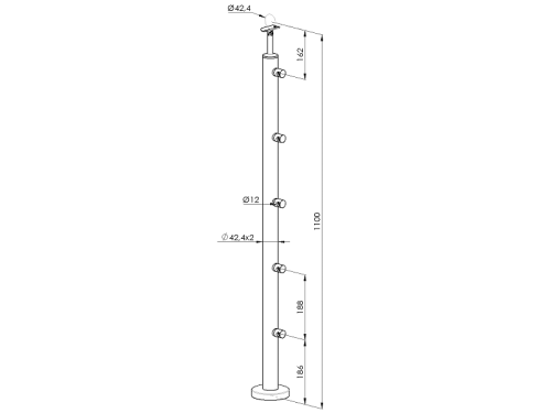 slupek42-4mm-h1000mm-schodowy-5uchwytow-przelot-na-rure-fi12-poler