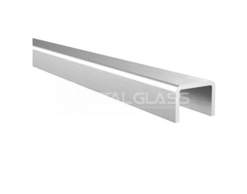 Pochwyt aluminiowy nakładany na szkło 22x16 mm, L3000