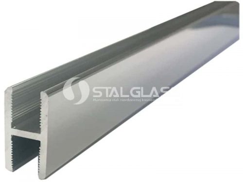 Profil H dla szkła 6mm długość L=1900mm aluminium