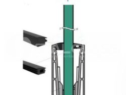 Zestaw do regulowanego mocowania szkła 12mm