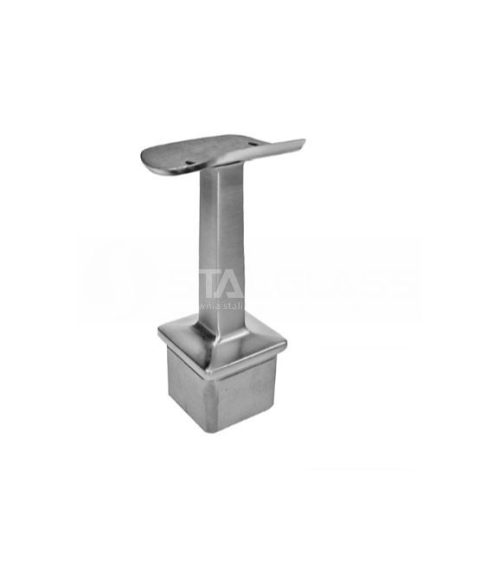 Podpora poręczy 42,4mm słupek 40x40x2 Szlif bez regulacji 316