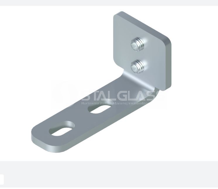 Kątownik na 1 komplet drzwi - stal nierdzewna
