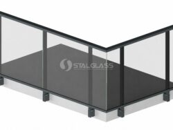 Balustrada systemowa PINA-SG-BS od boku